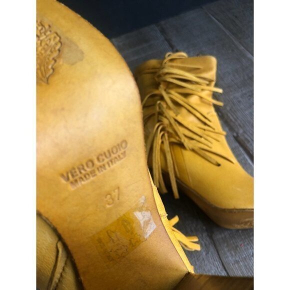 NEW FREE PEOPLE Wild Rose Slouch tan leather Boots size 37 - Picture 6 of 8